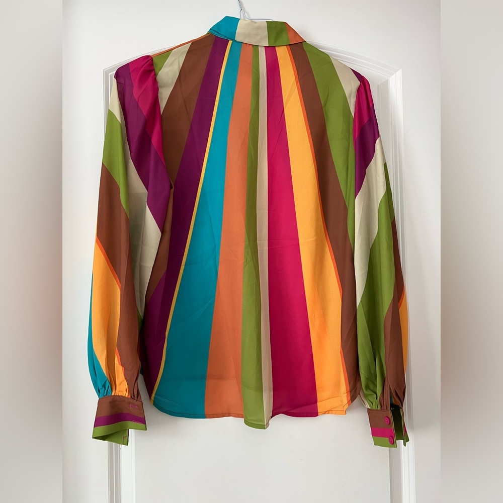 Multicolor Striped Women's Top - Picture 2 of 2